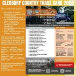 Cleobury Country Trade Card for 2024